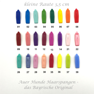 Auer Haarspange kleine Raute 3,5 cm  einzeln